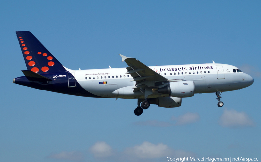 Brussels Airlines Airbus A319-111 (OO-SSW) | Photo 121004