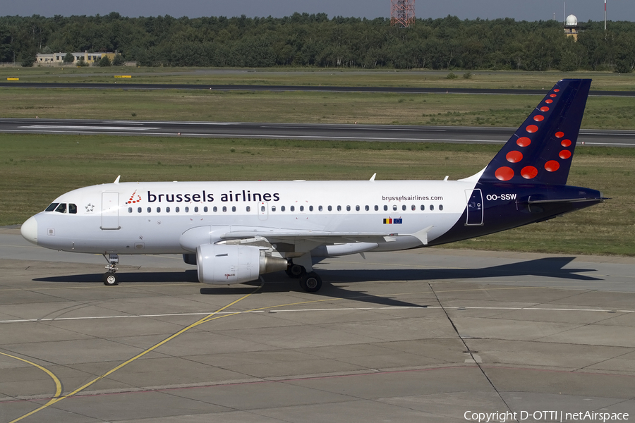 Brussels Airlines Airbus A319-111 (OO-SSW) | Photo 417424