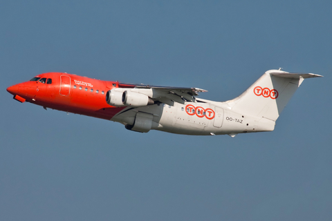 TNT Airways BAe Systems BAe-146-200QC (OO-TAZ) at  Brussels - International, Belgium