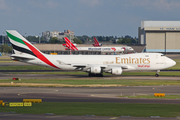 Emirates SkyCargo Boeing 747-4HA(ERF) (OO-THC) at  Amsterdam - Schiphol, Netherlands