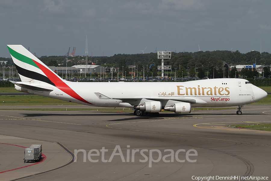 Emirates SkyCargo Boeing 747-4HA(ERF) (OO-THC) | Photo 384842