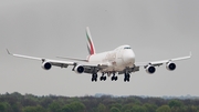 Emirates SkyCargo Boeing 747-4HA(ERF) (OO-THC) at  Dusseldorf - International, Germany