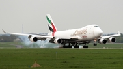 Emirates SkyCargo Boeing 747-4HA(ERF) (OO-THC) at  Dusseldorf - International, Germany