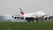 Emirates SkyCargo Boeing 747-4HA(ERF) (OO-THC) at  Dusseldorf - International, Germany