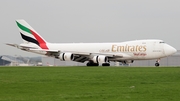 Emirates SkyCargo Boeing 747-4HA(ERF) (OO-THC) at  Dusseldorf - International, Germany