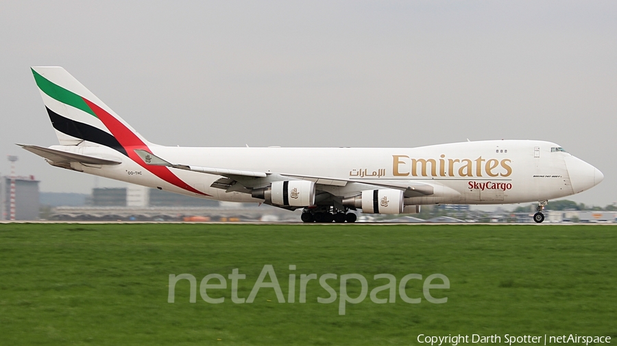 Emirates SkyCargo Boeing 747-4HA(ERF) (OO-THC) | Photo 209756