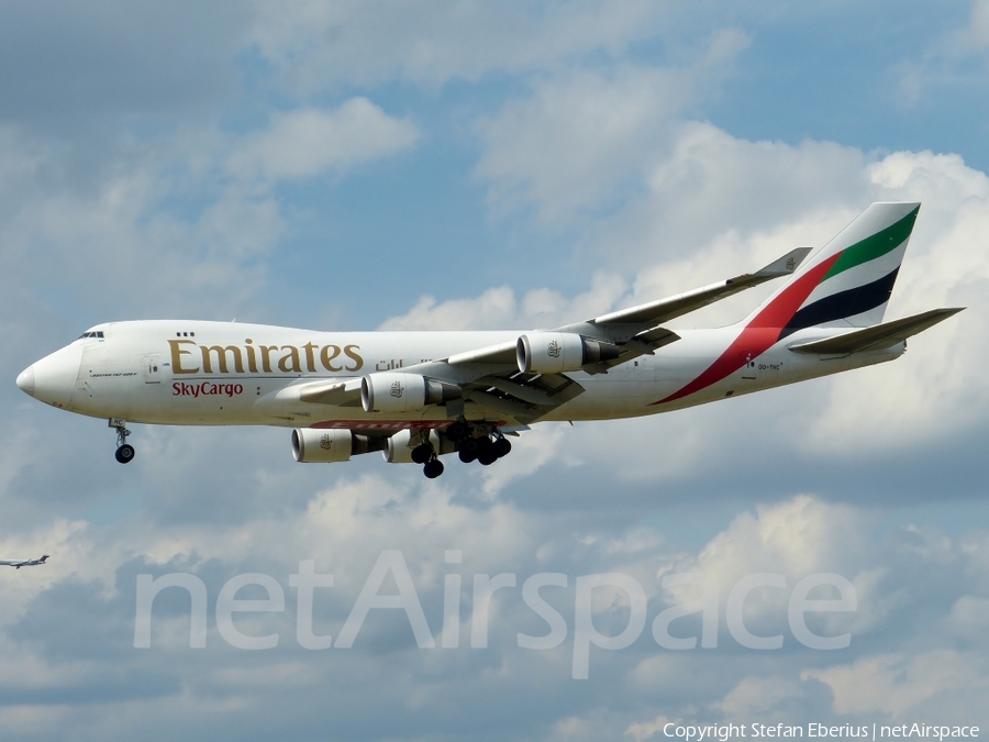 Emirates SkyCargo Boeing 747-4HA(ERF) (OO-THC) | Photo 126569