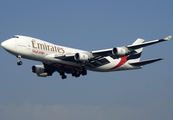 Emirates SkyCargo Boeing 747-4HA(ERF) (OO-THC) at  London - Heathrow, United Kingdom