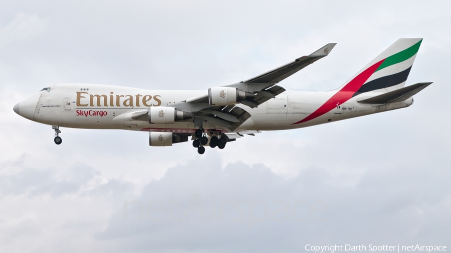 Emirates SkyCargo Boeing 747-4HA(ERF) (OO-THC) | Photo 182408