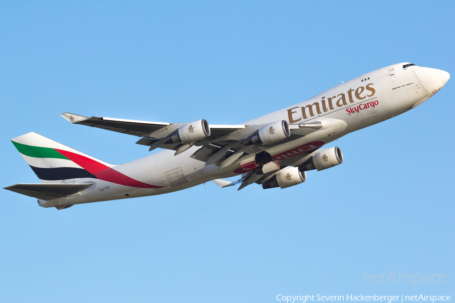 Emirates SkyCargo Boeing 747-4HA(ERF) (OO-THC) | Photo 205574