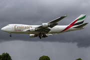 Emirates SkyCargo Boeing 747-4HA(ERF) (OO-THC) at  London - Heathrow, United Kingdom