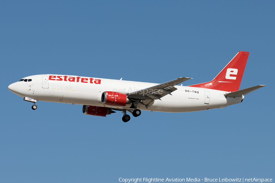 Estafeta Carga Aerea Boeing 737-4M0(SF) (OO-TNQ) | Photo 610030