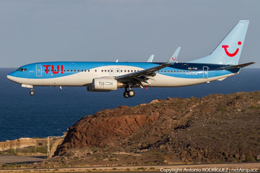 TUI Airlines Belgium Boeing 737-86J (OO-TUK) | Photo 310282