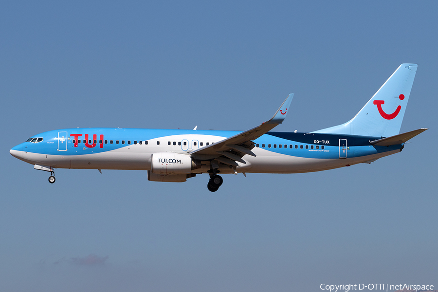TUI Airlines Belgium Boeing 737-86N (OO-TUX) | Photo 356137