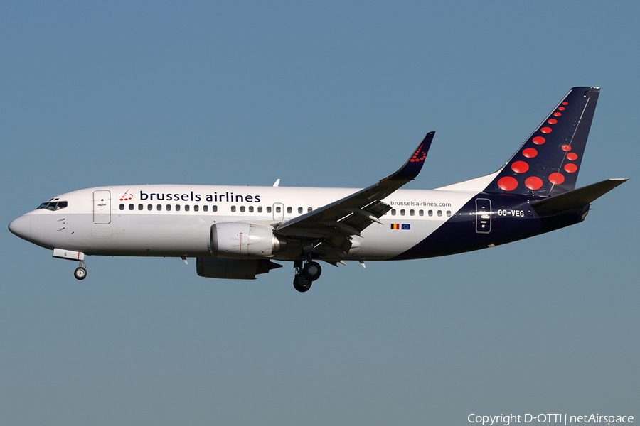 Brussels Airlines Boeing 737-36N (OO-VEG) | Photo 199861