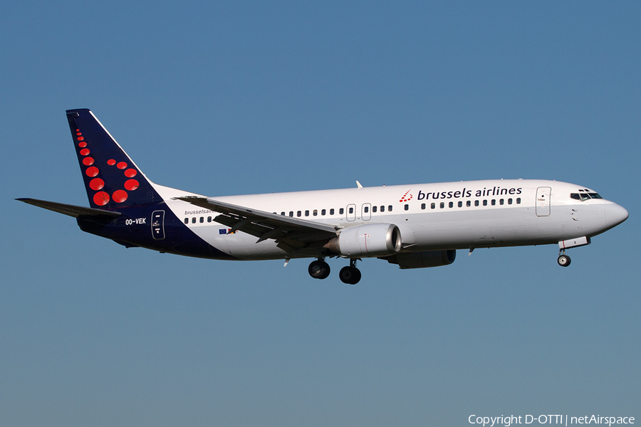 Brussels Airlines Boeing 737-405 (OO-VEK) | Photo 200127