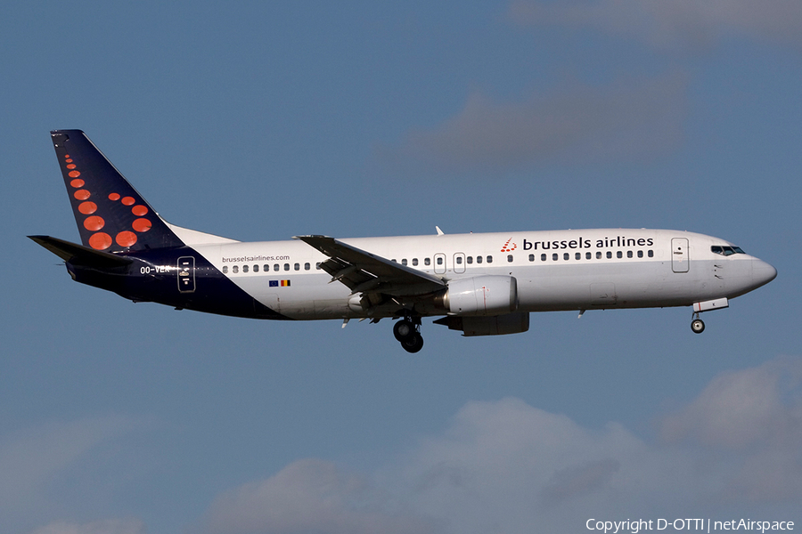 Brussels Airlines Boeing 737-405 (OO-VEK) | Photo 264409