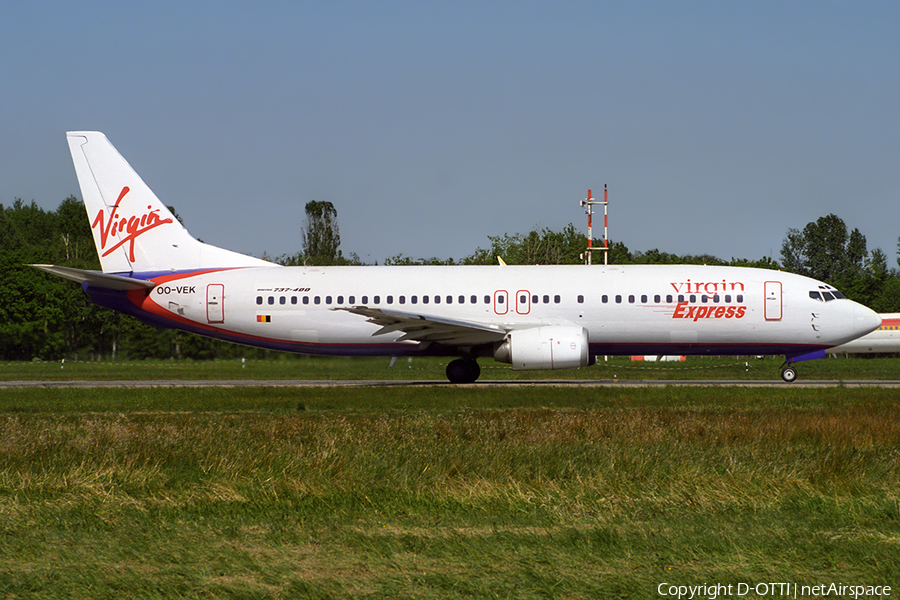 Virgin Express Boeing 737-405 (OO-VEK) | Photo 406062