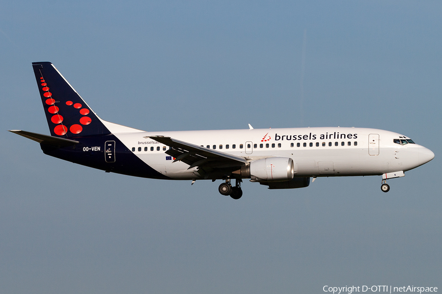 Brussels Airlines Boeing 737-36N (OO-VEN) | Photo 199693
