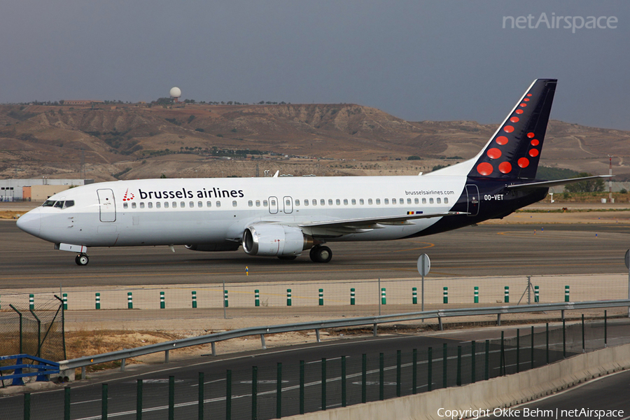 Brussels Airlines Boeing 737-4Q8 (OO-VET) | Photo 51899