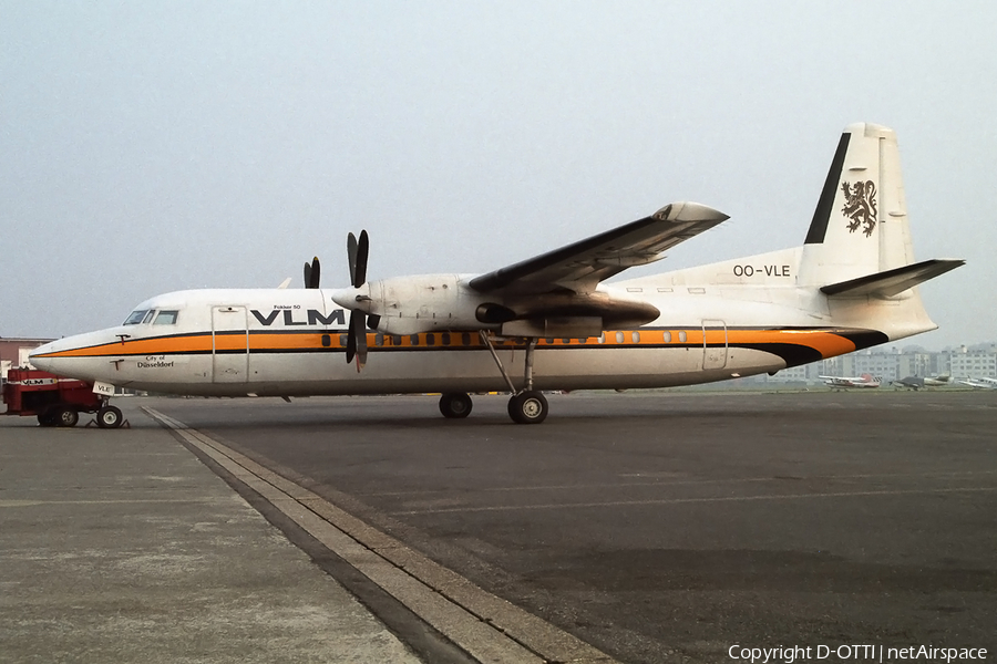 VLM Airlines Fokker 50 (OO-VLE) | Photo 145857