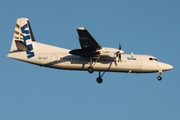 VLM Airlines Fokker 50 (OO-VLF) at  Hamburg - Fuhlsbuettel (Helmut Schmidt), Germany