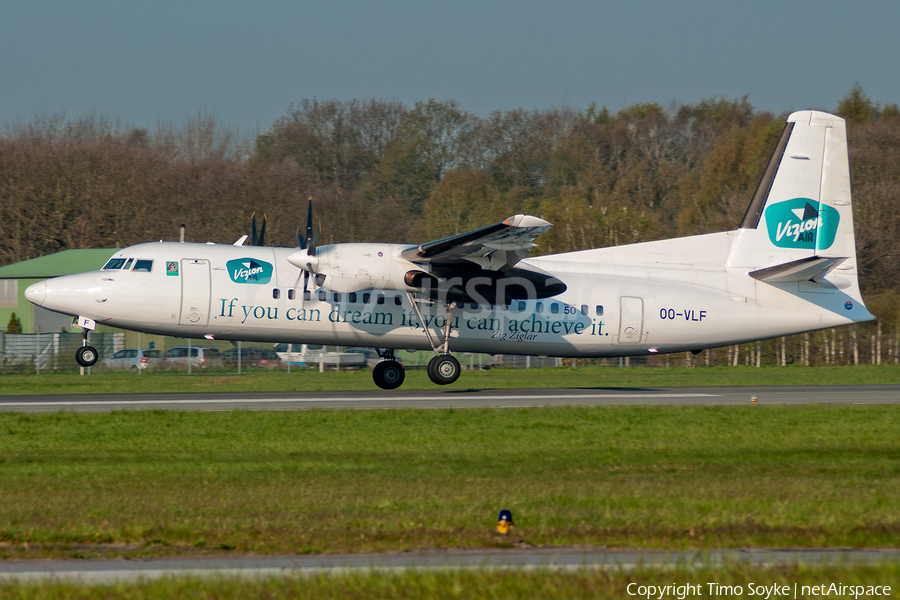 Vizion Air Fokker 50 (OO-VLF) | Photo 106989