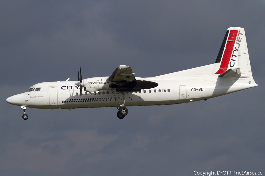 CityJet Fokker 50 (OO-VLI) | Photo 450813