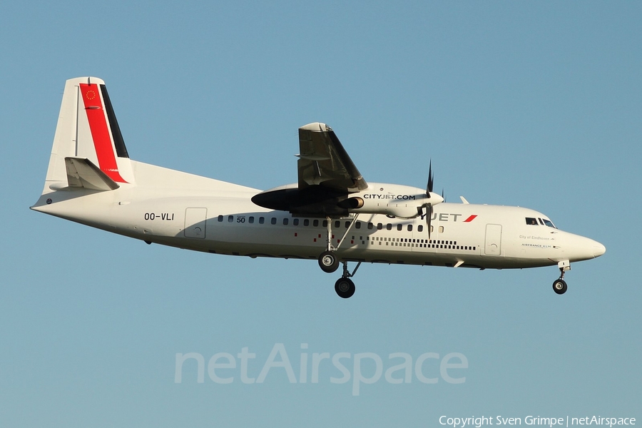 CityJet Fokker 50 (OO-VLI) | Photo 17179