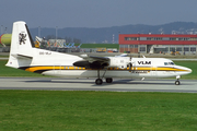 VLM Airlines Fokker 50 (OO-VLJ) at  Hamburg - Finkenwerder, Germany