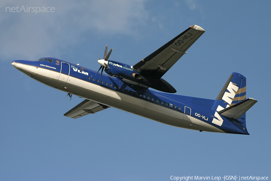 VLM Airlines Fokker 50 (OO-VLJ) | Photo 55429