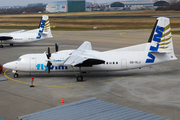 VLM Airlines Fokker 50 (OO-VLJ) at  Friedrichshafen, Germany