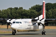 VLM Airlines Fokker 50 (OO-VLJ) at  Münster/Osnabrück, Germany