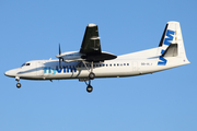 VLM Airlines Fokker 50 (OO-VLJ) at  Hamburg - Fuhlsbuettel (Helmut Schmidt), Germany