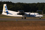 VLM Airlines Fokker 50 (OO-VLJ) at  Hamburg - Fuhlsbuettel (Helmut Schmidt), Germany