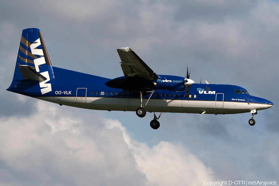 VLM Airlines Fokker 50 (OO-VLK) | Photo 201809