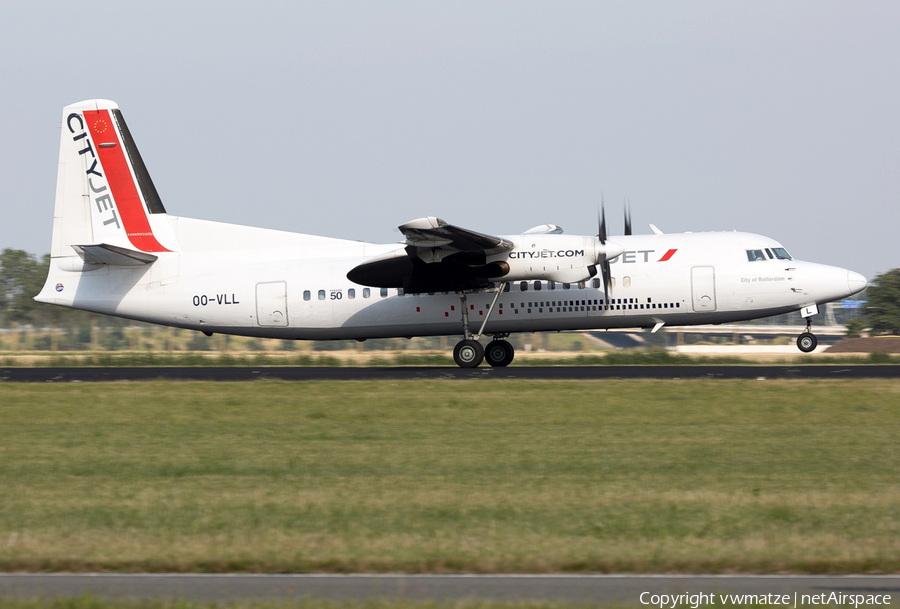 CityJet Fokker 50 (OO-VLL) | Photo 428193