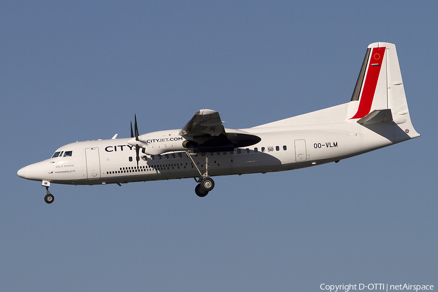 CityJet Fokker 50 (OO-VLM) | Photo 292846