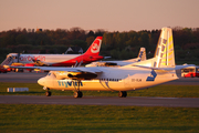 VLM Airlines Fokker 50 (OO-VLM) at  Hamburg - Fuhlsbuettel (Helmut Schmidt), Germany