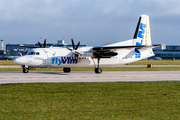 VLM Airlines Fokker 50 (OO-VLM) at  Manchester - International (Ringway), United Kingdom