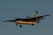 VLM Airlines Fokker 50 (OO-VLQ) at  Luxembourg - Findel, Luxembourg