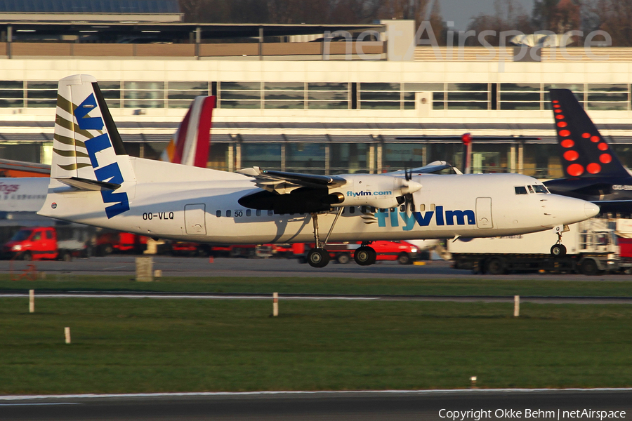 VLM Airlines Fokker 50 (OO-VLQ) | Photo 74760