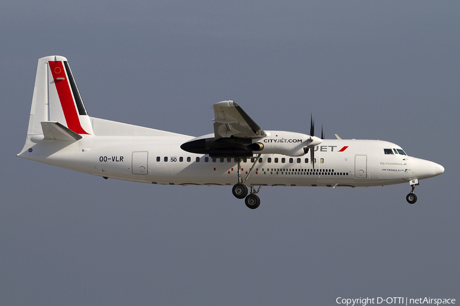 CityJet Fokker 50 (OO-VLR) | Photo 288989