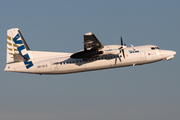 VLM Airlines Fokker 50 (OO-VLS) at  Hamburg - Fuhlsbuettel (Helmut Schmidt), Germany