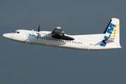 VLM Airlines Fokker 50 (OO-VLS) at  Dusseldorf - International, Germany