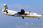 VLM Airlines Fokker 50 (OO-VLZ) at  Hamburg - Fuhlsbuettel (Helmut Schmidt), Germany