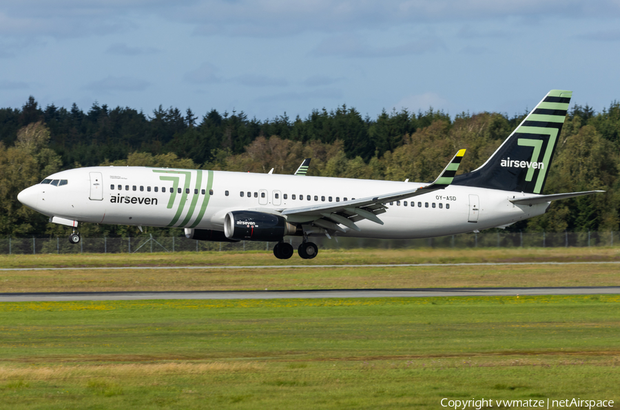 Airseven Boeing 737-8FZ (OY-ASD) | Photo 586574