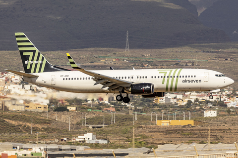 Airseven Boeing 737-8FZ (OY-ASD) at  Gran Canaria, Spain