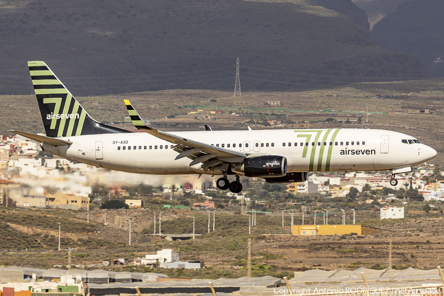 Airseven Boeing 737-8FZ (OY-ASD) | Photo 617797