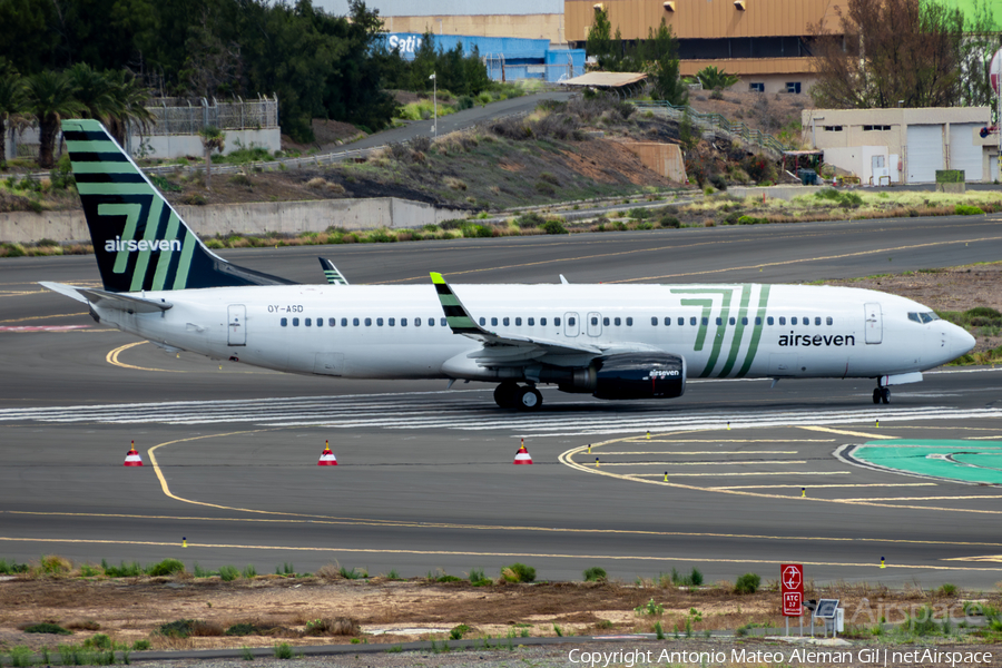 Airseven Boeing 737-8FZ (OY-ASD) | Photo 626101
